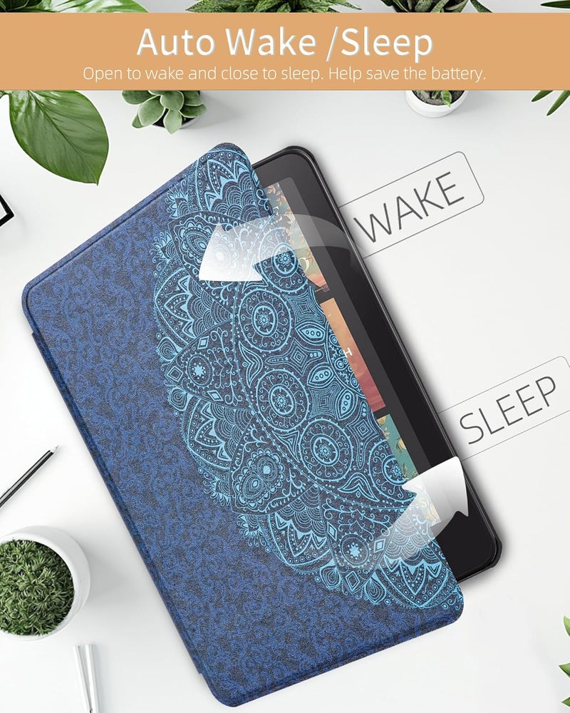 WALNEW Case for 7-inch Kindle Paperwhite 12th Gen 2024 and Colorsoft Signature Edition, Premium PU Leather Protective Cover for Kindle Paperwhite, Auto Wake/Sleep - Image 4